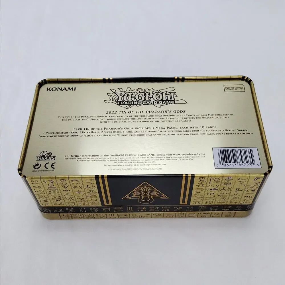 YUGIOH EMPTY Mega Tin 2022 The Pharaoh’s Gods NO PACKS Tin Only